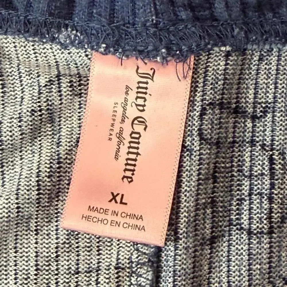 Juicy couture y2k blue ribbed lounge pants